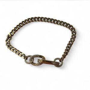 Swarovski Gold-Tone Chain Bracelet